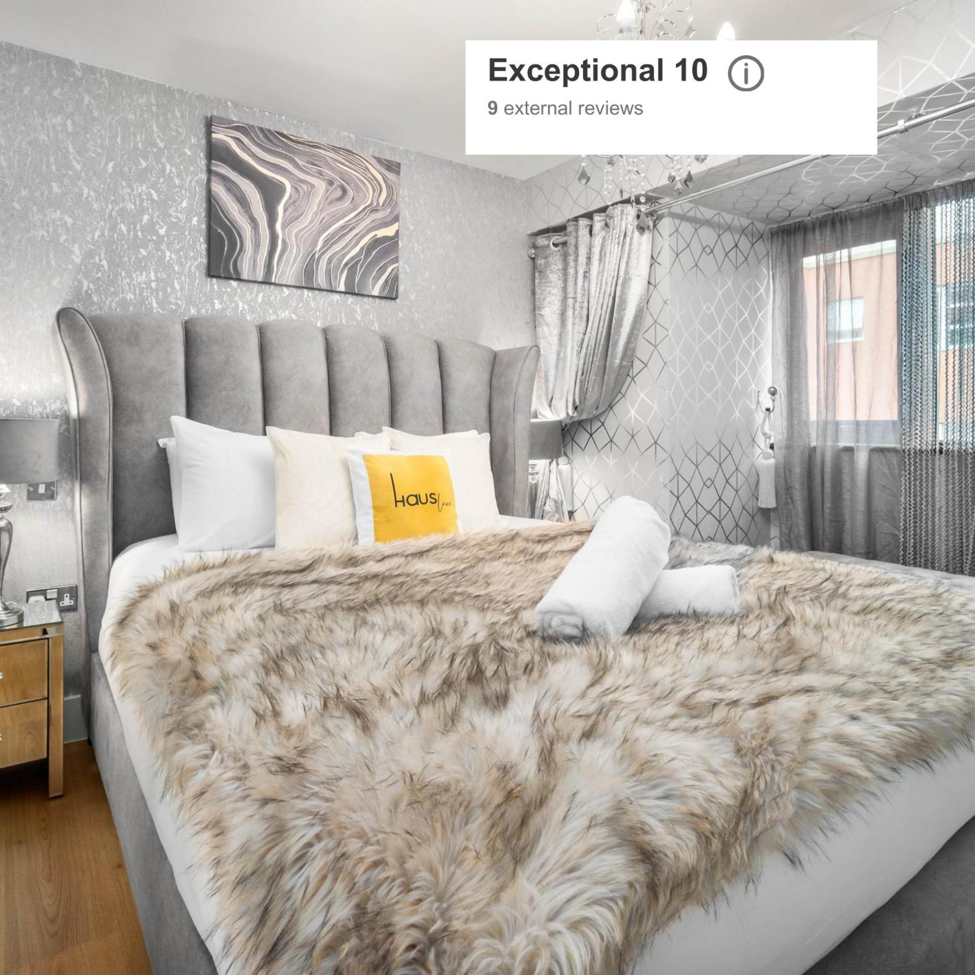 Luxury 1 Bed Flat With Parking 11K - Top Rated - Netflix - Wifi - 70 Inch Smart Tv - Birmingham City Centre - Tv In Bedroom - Top Rated Exteriér fotografie